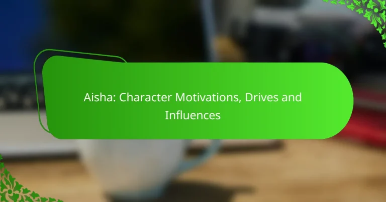 Aisha: Character Motivations, Drives and Influences